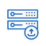megabyte silent server blue icon silent server blue icon